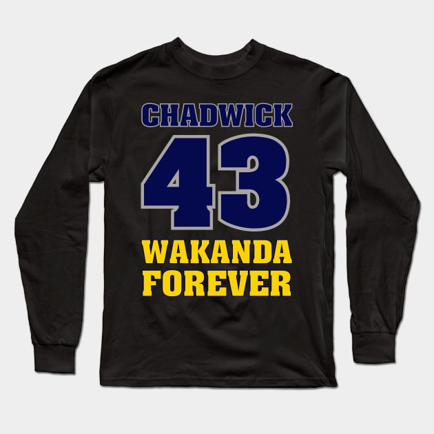 Best Player Chadwick 43 Wakanda Forever Long Sleeve T-Shirt by gastaocared